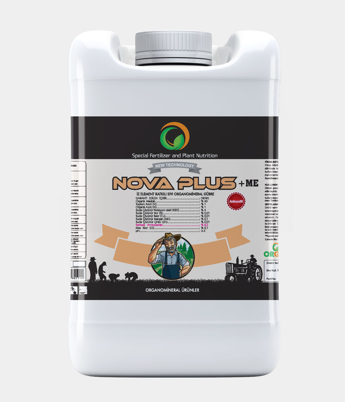 GÜBRE NOVAPLUS / 20 LT - (ORGÜB SIVI)