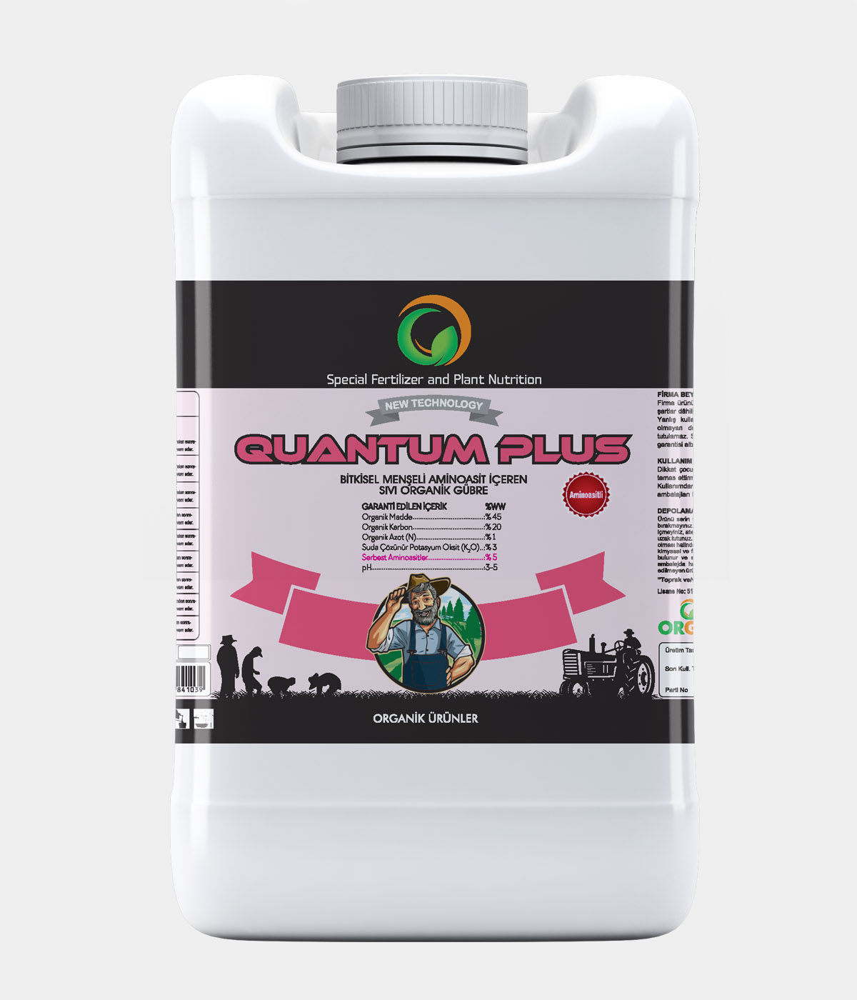 GÜBRE QUANTUM PLUS / 20 LT - (ORGÜB SIVI)